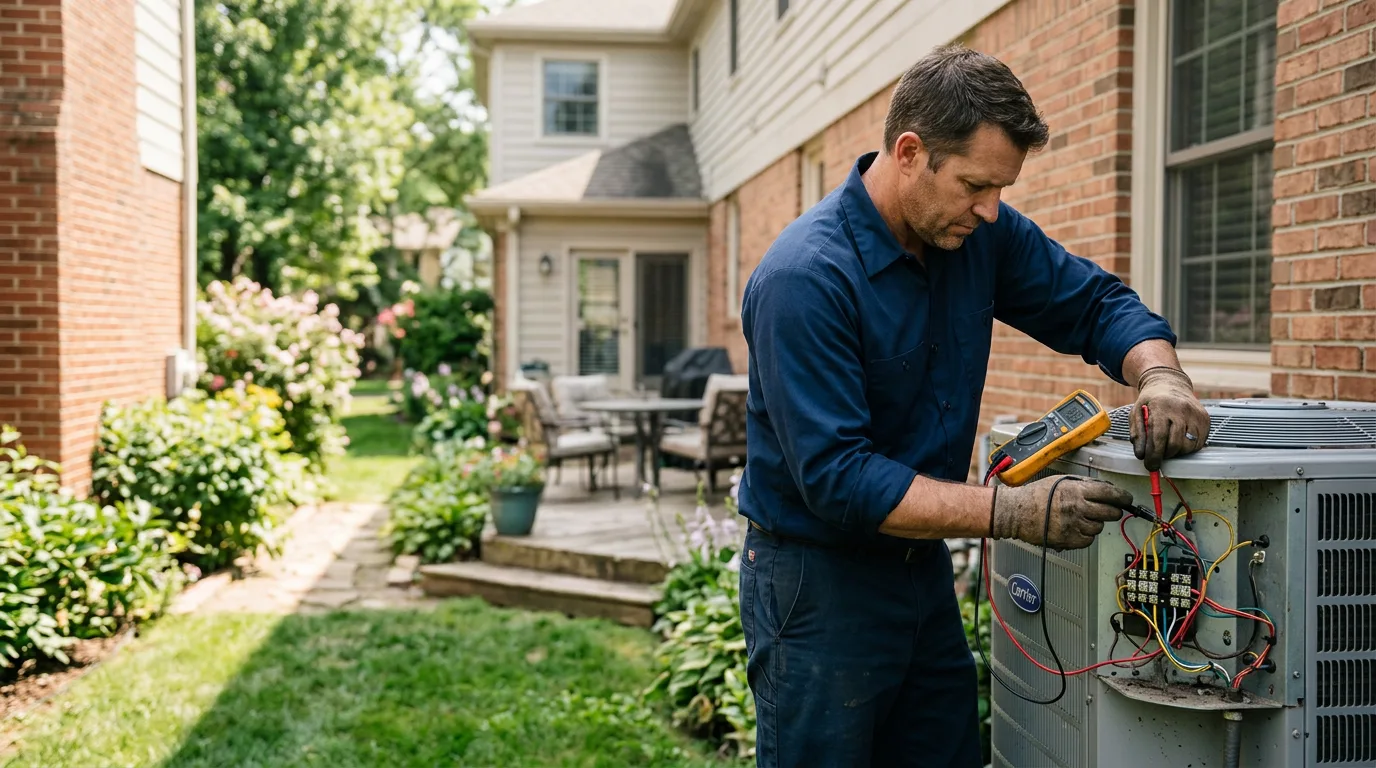 HVAC technician working near Cannel City, KY